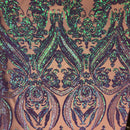 Catina Damask Stretch Sequins Fabric