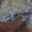 Catina Damask Stretch Sequins Fabric