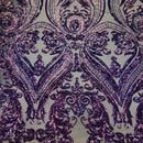 Catina Damask Stretch Sequins Fabric