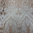 Catina Damask Stretch Sequins Fabric