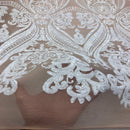 Catina Damask Stretch Sequins Fabric
