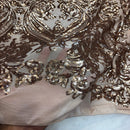 Catina Damask Stretch Sequins Fabric