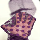 Flocked Polka Dot Mesh Fabric