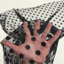 Flocked Polka Dot Mesh Fabric