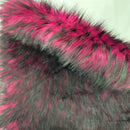Husky Print Long Pile Shaggy Faux Fur Fabric