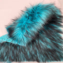 Husky Print Long Pile Shaggy Faux Fur Fabric