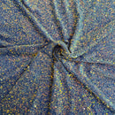 Sequins Embroidered Stretch Velvet Rodeo Fabric