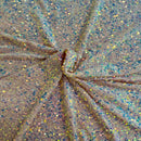 Sequins Embroidered Stretch Velvet Rodeo Fabric
