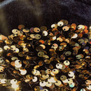 Sequins Embroidered Stretch Velvet Rodeo Fabric