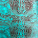 Mugger Two Tone Gator Faux Leather Vinyl Fabric