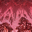 Alta Striped Damask Stretch Sequins Fabric