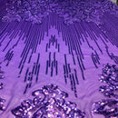 Alta Striped Damask Stretch Sequins Fabric