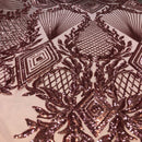 Alpica Geometric Stretch Sequins Fabric