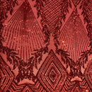 Alpica Geometric Stretch Sequins Fabric