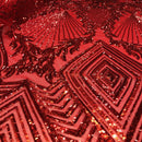 Alpica Geometric Stretch Sequins Fabric