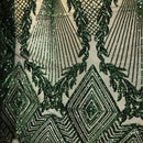 Alpica Geometric Stretch Sequins Fabric
