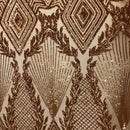 Alpica Geometric Stretch Sequins Fabric