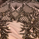 Alpica Geometric Stretch Sequins Fabric