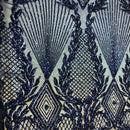 Alpica Geometric Stretch Sequins Fabric