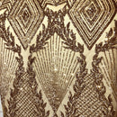 Alpica Geometric Stretch Sequins Fabric
