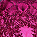 Alpica Geometric Stretch Sequins Fabric