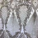 Alpica Geometric Stretch Sequins Fabric