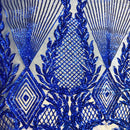 Alpica Geometric Stretch Sequins Fabric