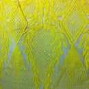 Alpica Geometric Stretch Sequins Fabric