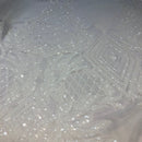 Alpica Geometric Stretch Sequins Fabric