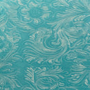 Western Floral PU Faux Leather Vinyl Fabric