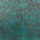 Western Floral PU Faux Leather Vinyl Fabric