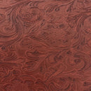 Western Floral PU Faux Leather Vinyl Fabric