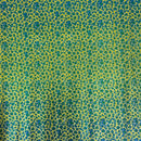 Leopard Print Glitter Canvas Vinyl Fabric
