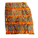 Multicolor Rainbow Leopard Print Faux Fur Fabric