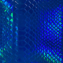 Iridescent Viper Sopythana Snake Skin Vinyl Fabric