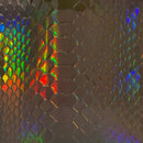 Iridescent Viper Sopythana Snake Skin Vinyl Fabric