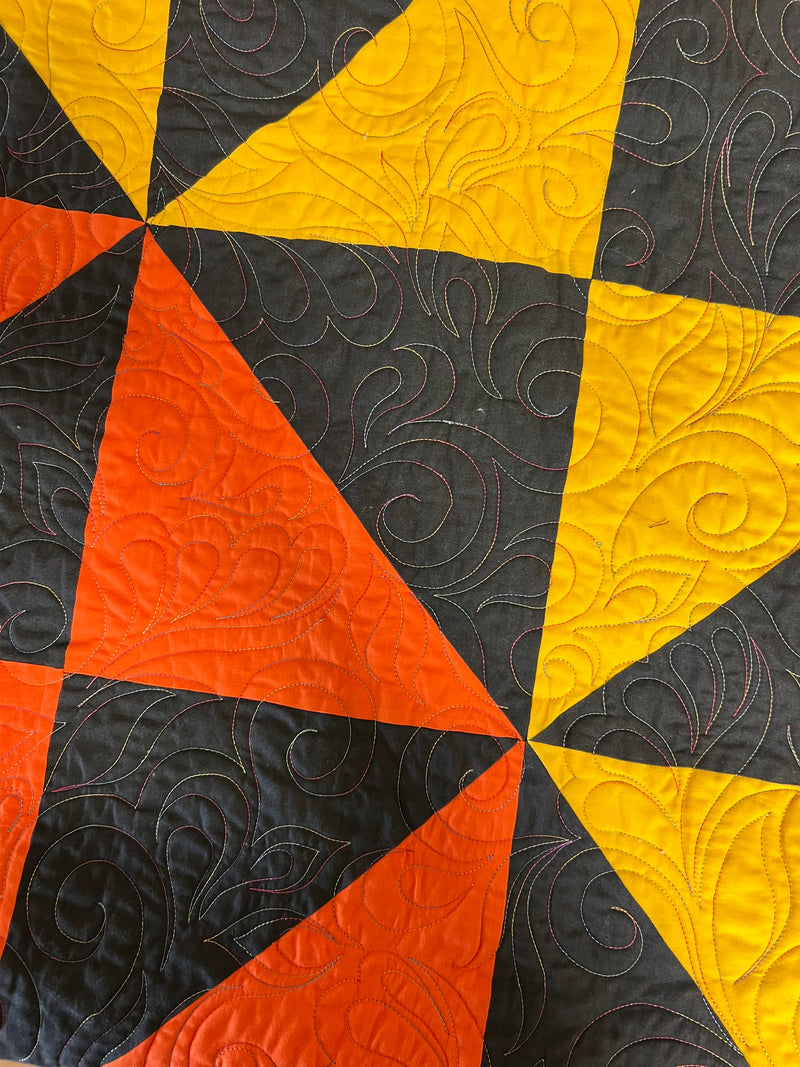 Tequila Sunrise Quilt Kit - Supreme Solids Edition