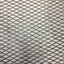 Diamond Pattern Sequins Stretch Mesh Fabric