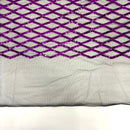Diamond Pattern Sequins Stretch Mesh Fabric