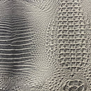 Amazon 3D Embossed Gator Faux Leather Vinyl Fabric