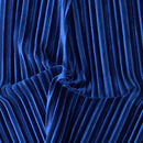 Pleated Stretch Velvet Spandex Fabric