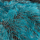 Metallic Faux Fur Tinsel Ostrich Feather Fabric