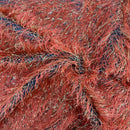 Metallic Faux Fur Tinsel Ostrich Feather Fabric