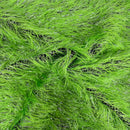Metallic Faux Fur Tinsel Ostrich Feather Fabric
