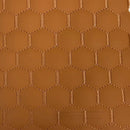 Honeycomb Hexagon Quilted Foam Backed Faux Leather Vinyl Fabric