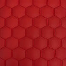 Honeycomb Hexagon Quilted Foam Backed Faux Leather Vinyl Fabric