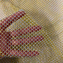 Serene Rhinestone Fishnet Lace Fabric