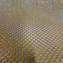 Serene Rhinestone Fishnet Lace Fabric