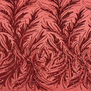 Ariba Floral Leaf Stretch Sequins Fabric