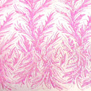Ariba Floral Leaf Stretch Sequins Fabric